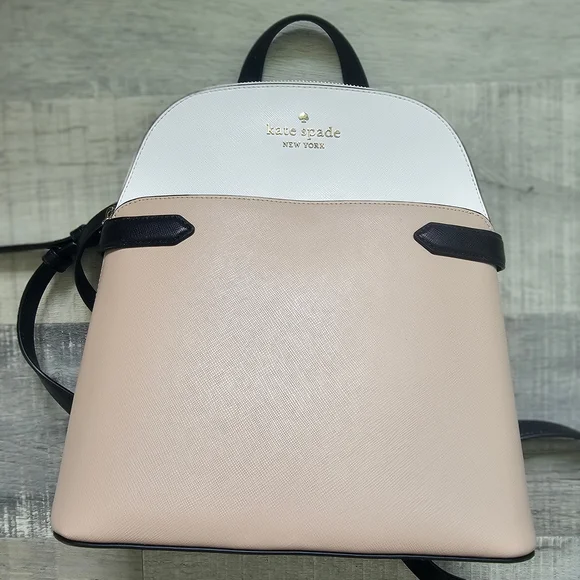 Kate Spade Black and Cream Backpack - Picture 3 of 5
